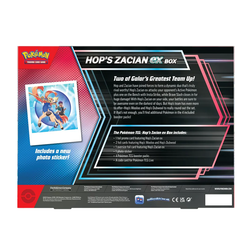 Pokemon Scarlet & Violet - Hop's Zacian ex Collection Englisch