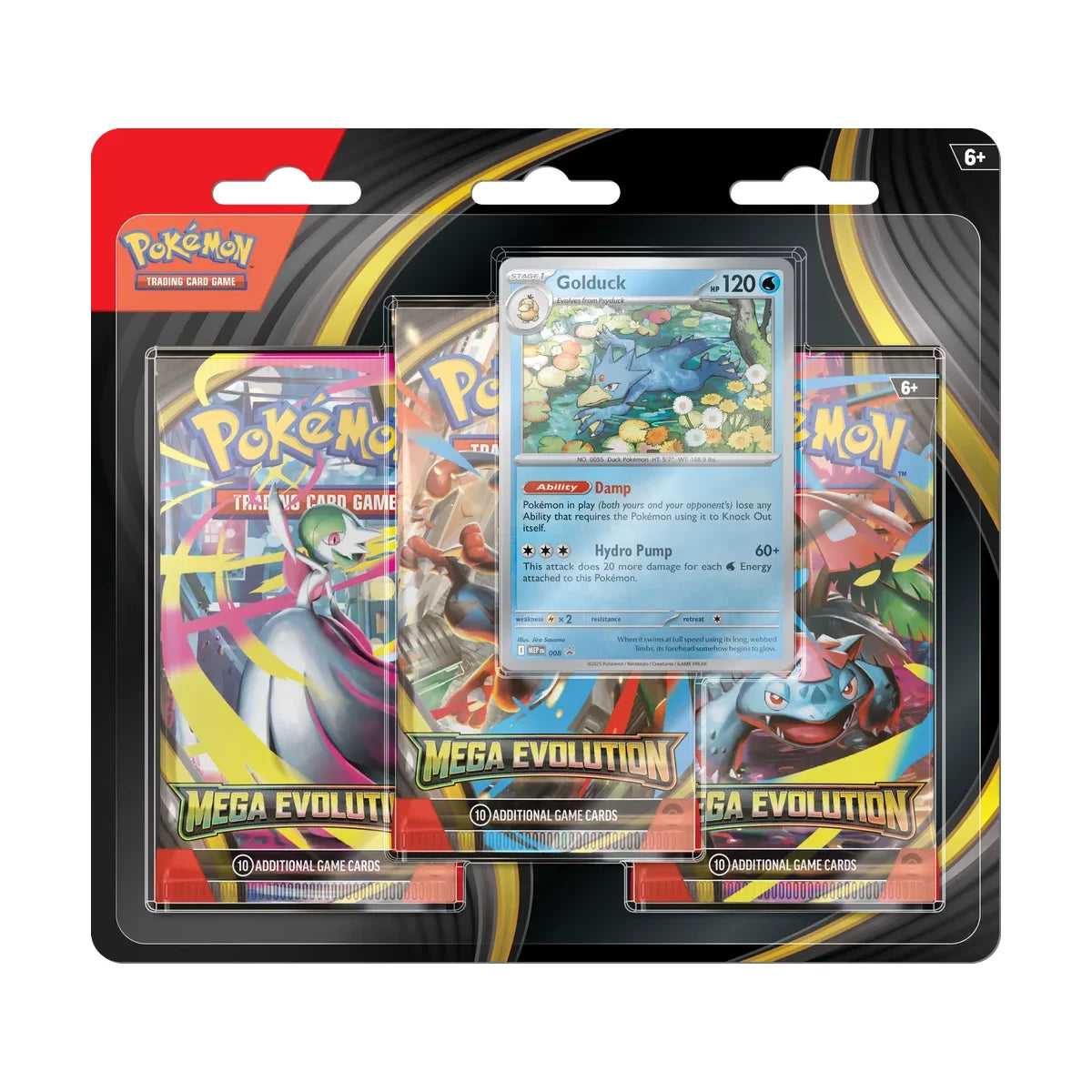Mega Evolution 3-Pack Blister Golduck - Englisch
