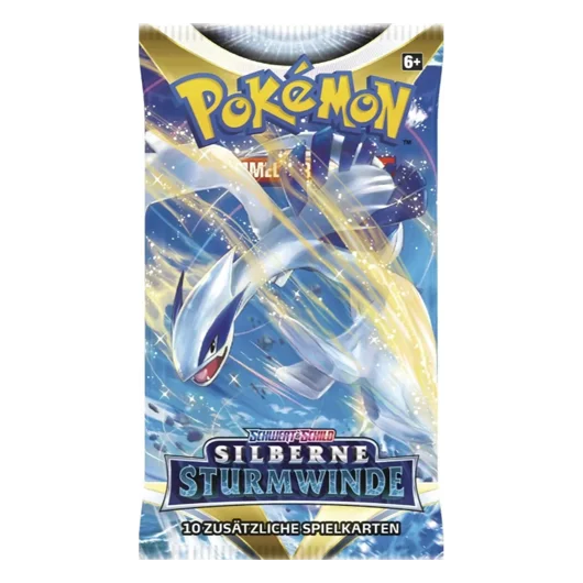 5 x Pokemon Silberne Sturmwinde Booster Deutsch