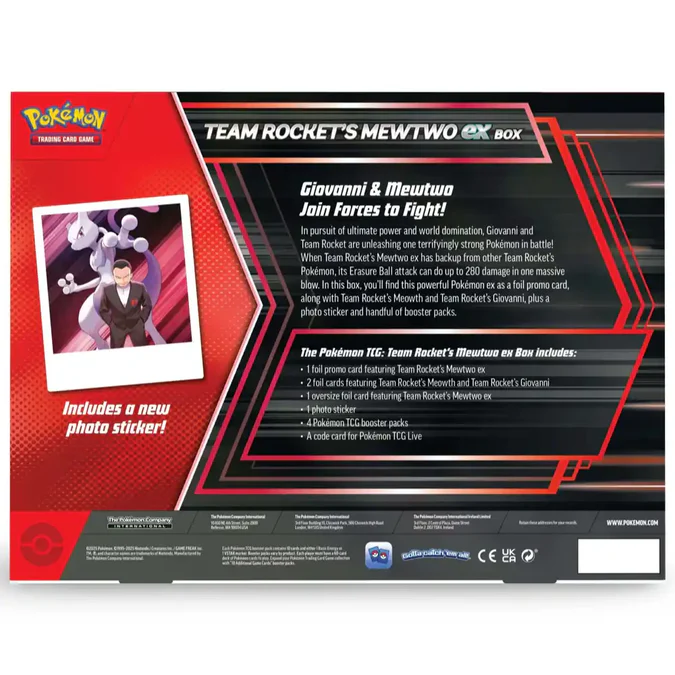 Pokemon Team Rocket's Mewtwo ex Box ENG