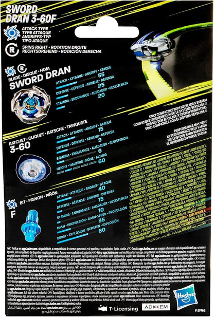 Beyblade X Sword Dran 3-60F Starter Pack Kreisel und Starter