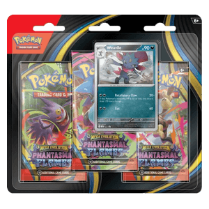 Pokemon Phantasmal Flames: Weavile 3-Pack Blister