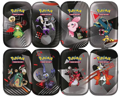 Scarlet & Violet - Black Bolt & White Flare Unova Mini Tin Display - Englisch