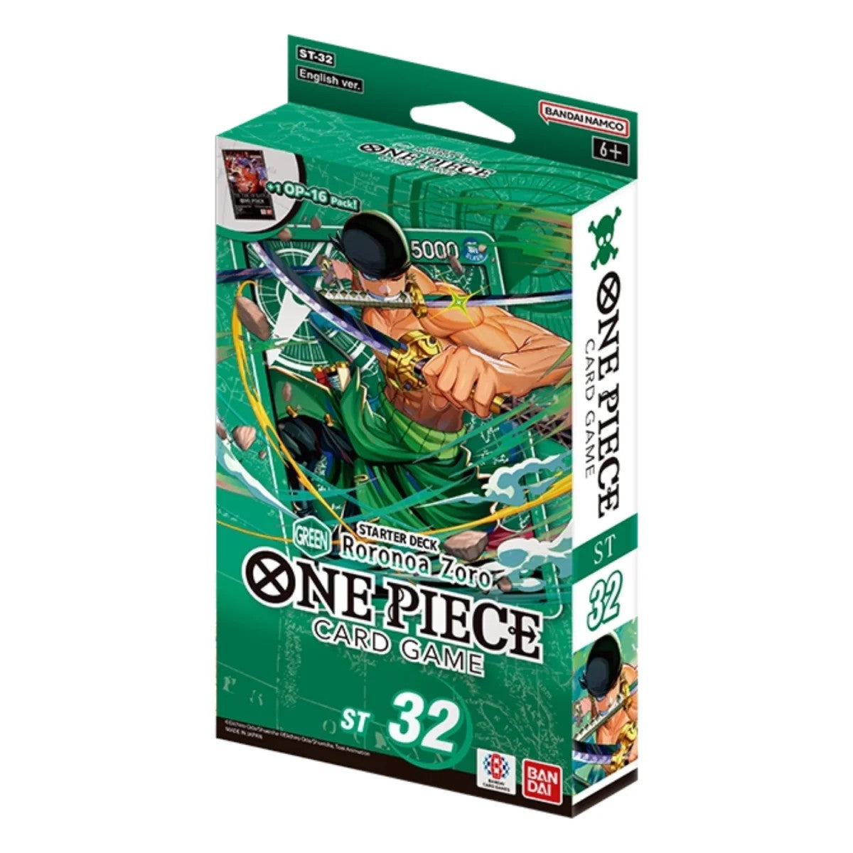 One Piece Card Game - Starter Deck - GREEN Roronoa Zoro ST-32 (englisch) VORVERKAUF