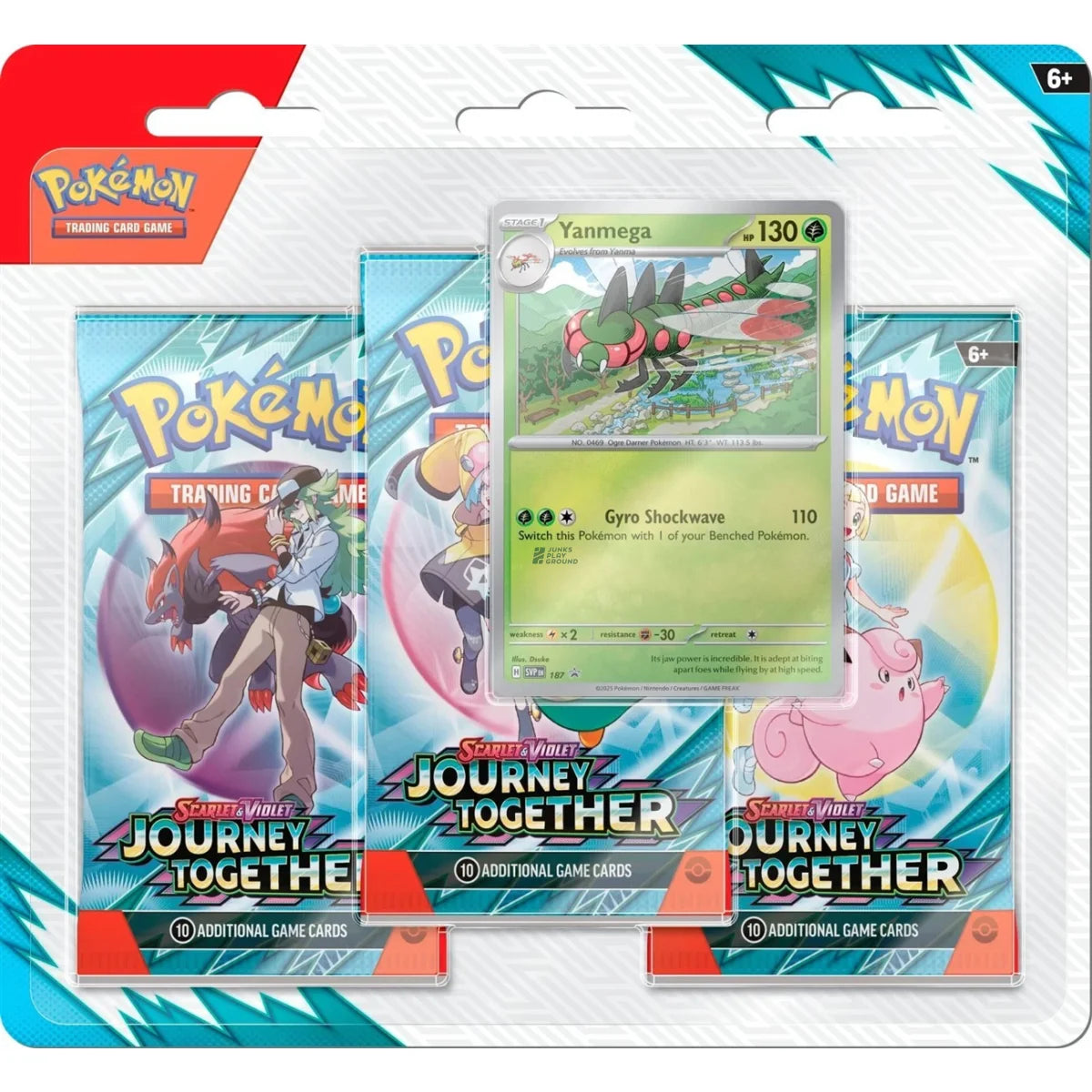 Pokémon Scarlet & Violet 9 Journey Together - Yanmega - 3-Pack-Blister