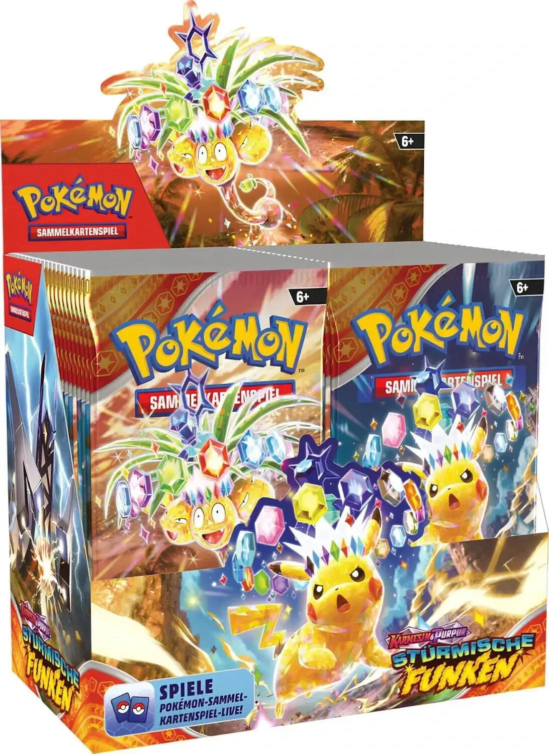 Pokemon Karmesin & Purpur Stürmische Funken Booster Display DE