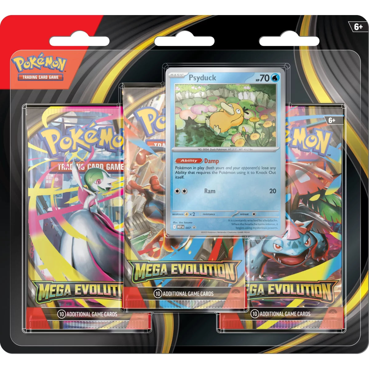 Mega Evolution 3-Pack Blister Psyduck - Englisch