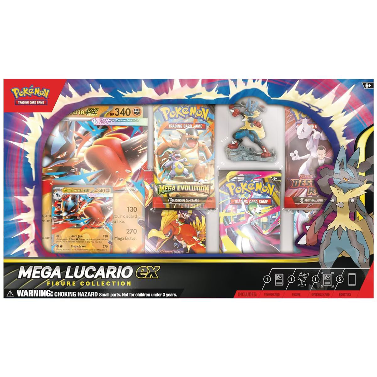 Pokémon-Sammelkartenspiel: Figuren-Kollektion Mega-Lucario-ex (englisch)