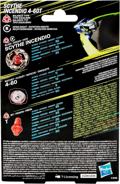 Beyblade X Scythe Incendio 4-60T Starter Pack