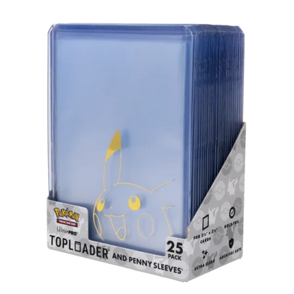 Ultra Pro Pikachu Toploader and Penny Sleeves (35pt.) - 25 Stück